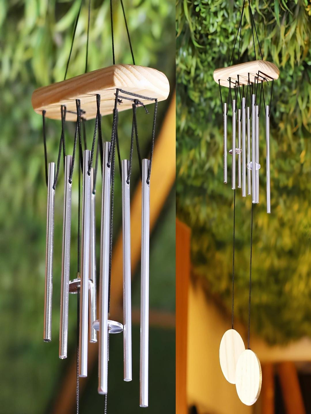 SCULPMART Silver Toned Wind Chimes