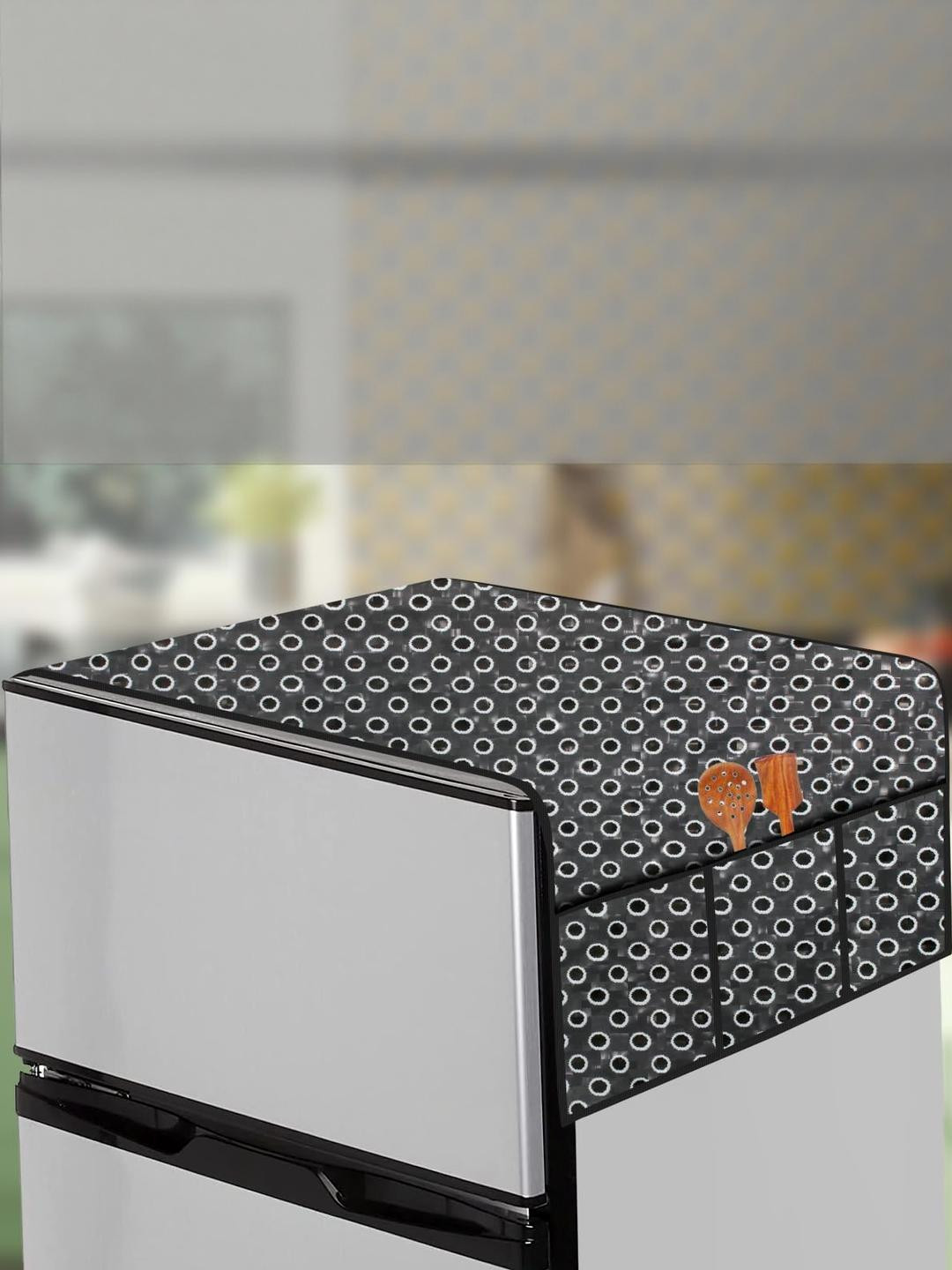 The Furnishing Tree Fridge Top Cover Compatible for Whirlpool 205 WDE PRM 2S, 184 LTR WxL 65x111 in