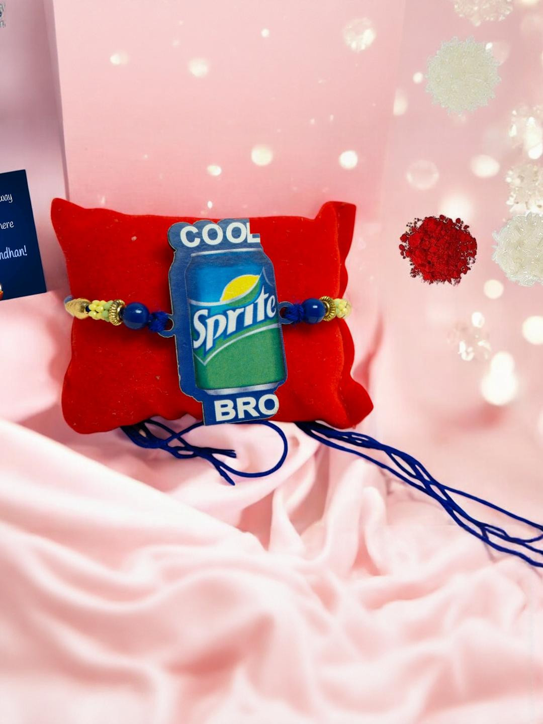 Vrinde Wraparound Greeting card and rakhi