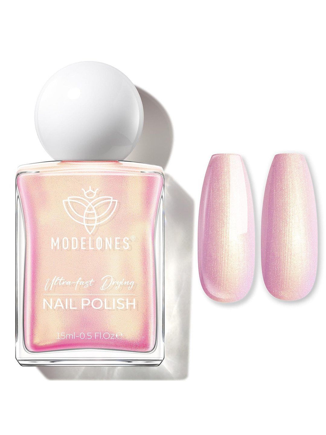 Modelones Ultra Fast Drying Nail Polish- 15 ml-Moonlit Fountain