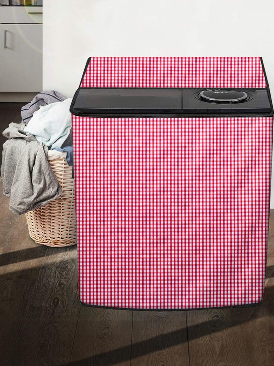 The Furnishing Tree Pin Checks Print Washing Machine Cover