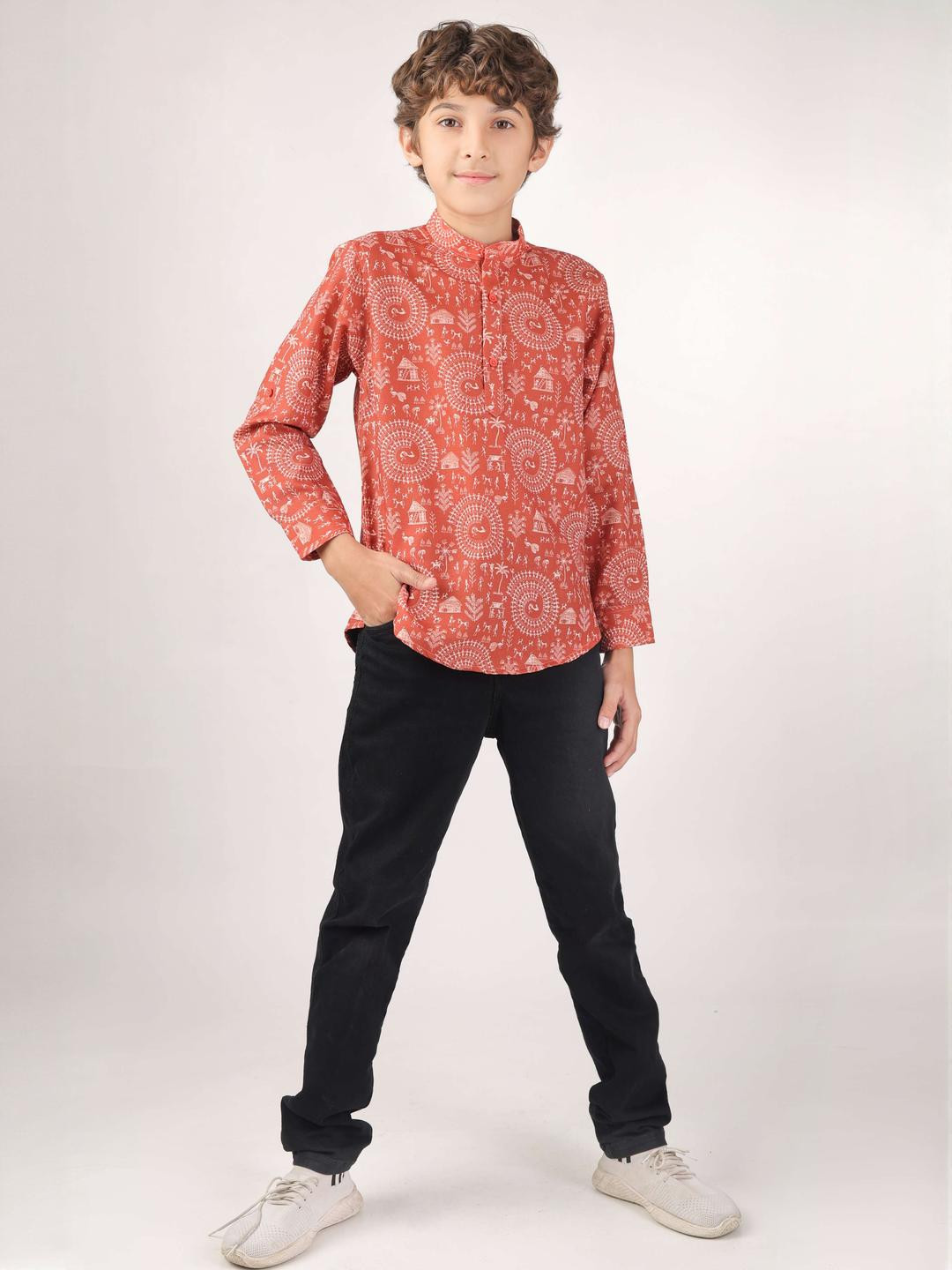 BEARSOUL Boys Cotton Shirts