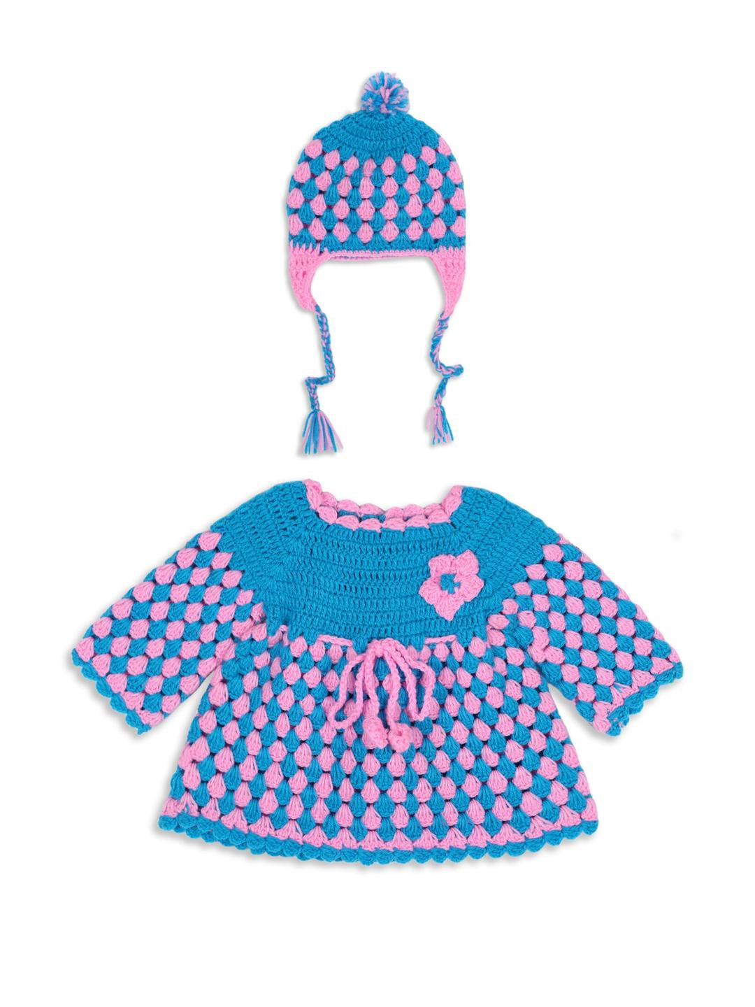deva creation Pink Wool Jumper Dress