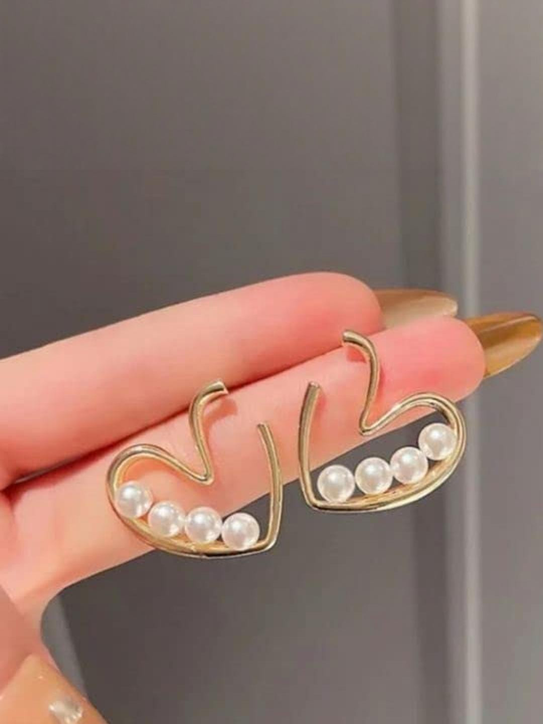 TAGVE Gold-Plated Alloy Earrings