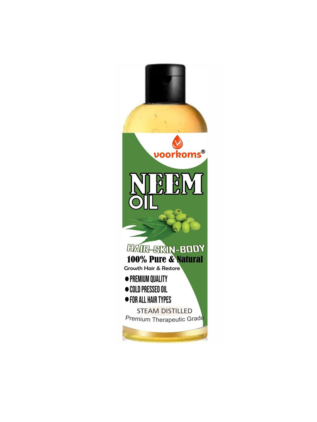VOORKOMS Cold Pressed Neem Oil - 200 ml