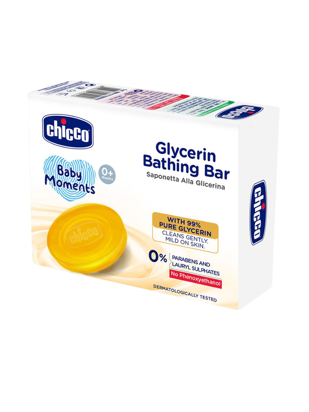 Chicco Baby Moments Glycerin Bathing Bar - 75 g
