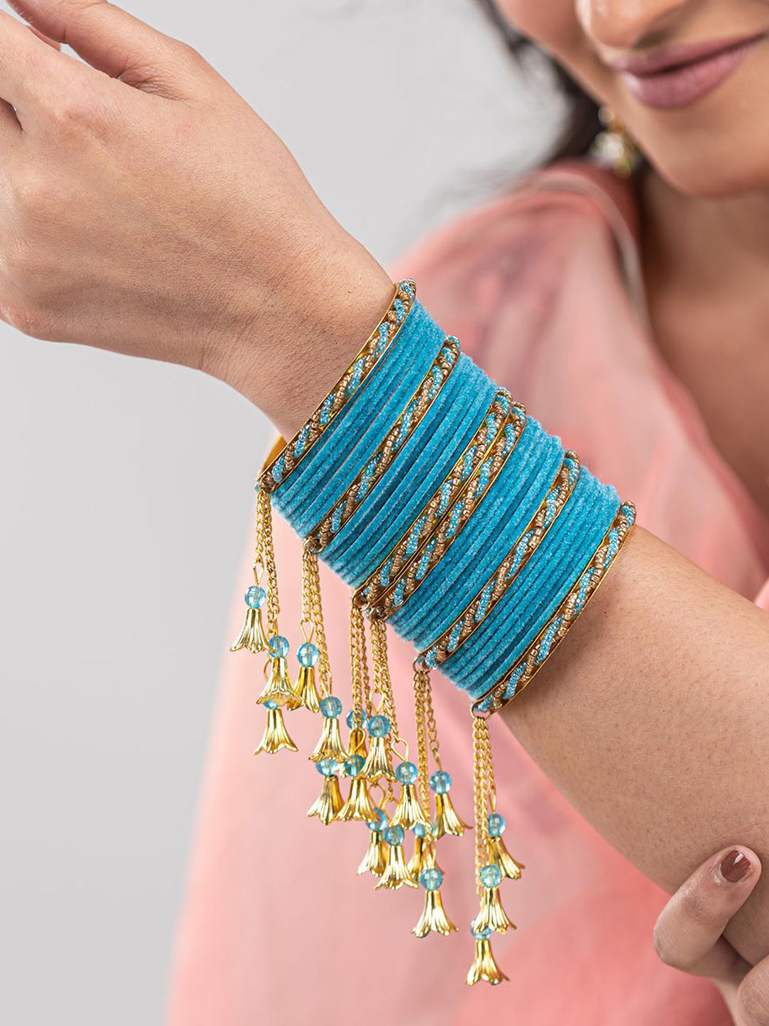 Mamon Creations Set of 30 Alloy Bangles
