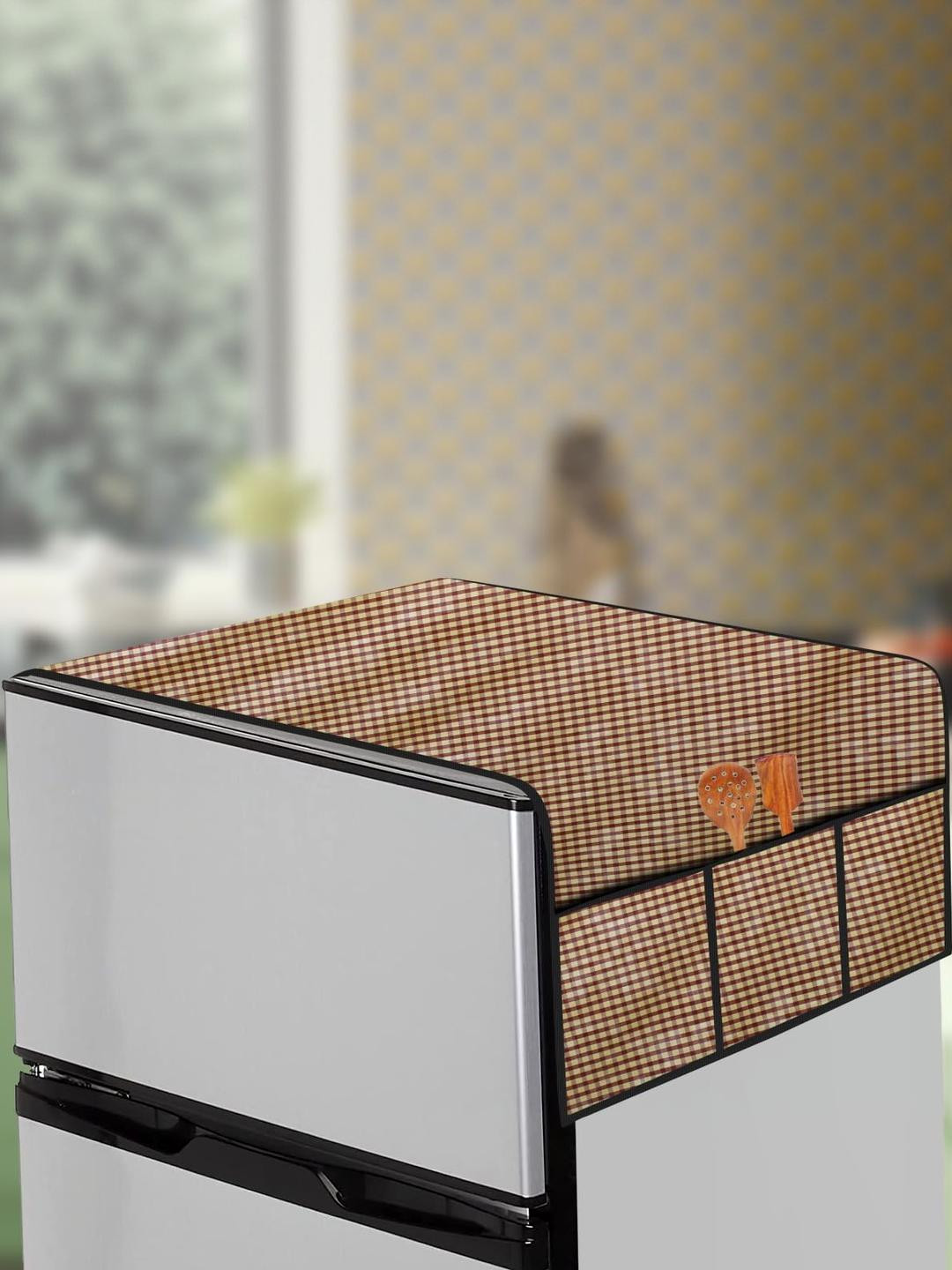 The Furnishing Tree Fridge Top Cover Compatible for Whirlpool 205 WDE PRM 2S, 184 LTR WxL 65x111 in