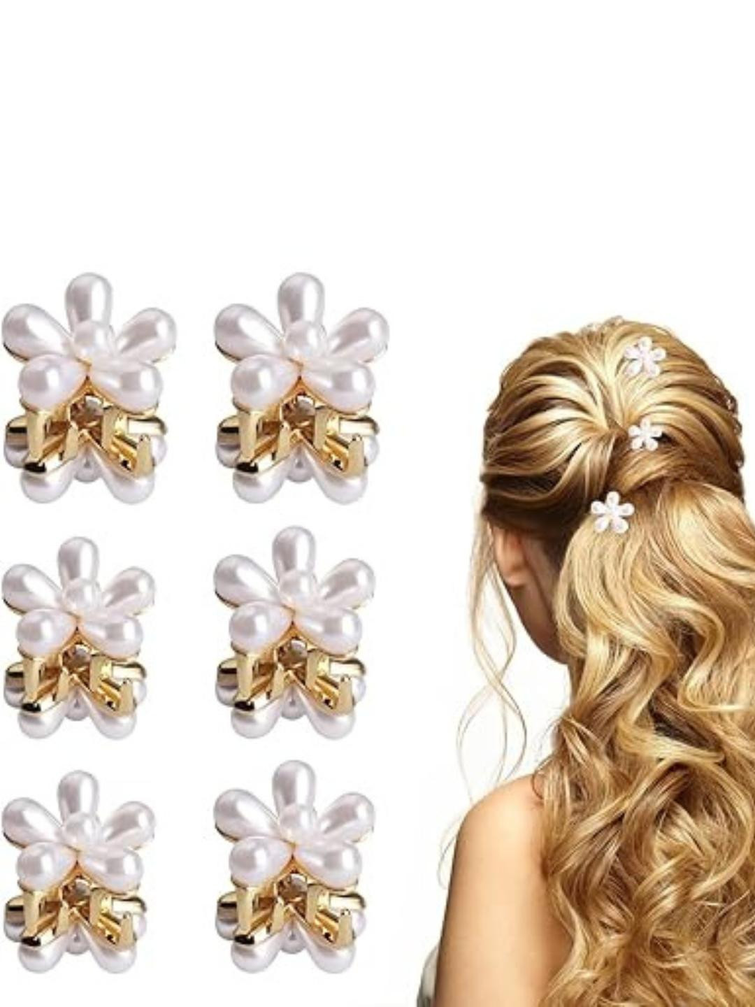 KARDIFF Women Set Of 18 Large Flower Barrettes