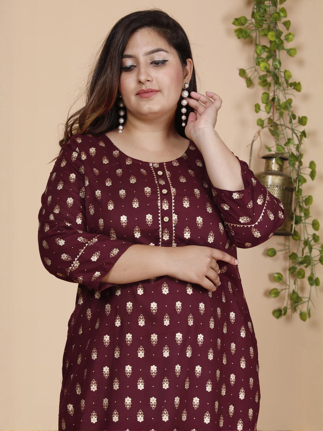 MEHKFAB Printed Kurti