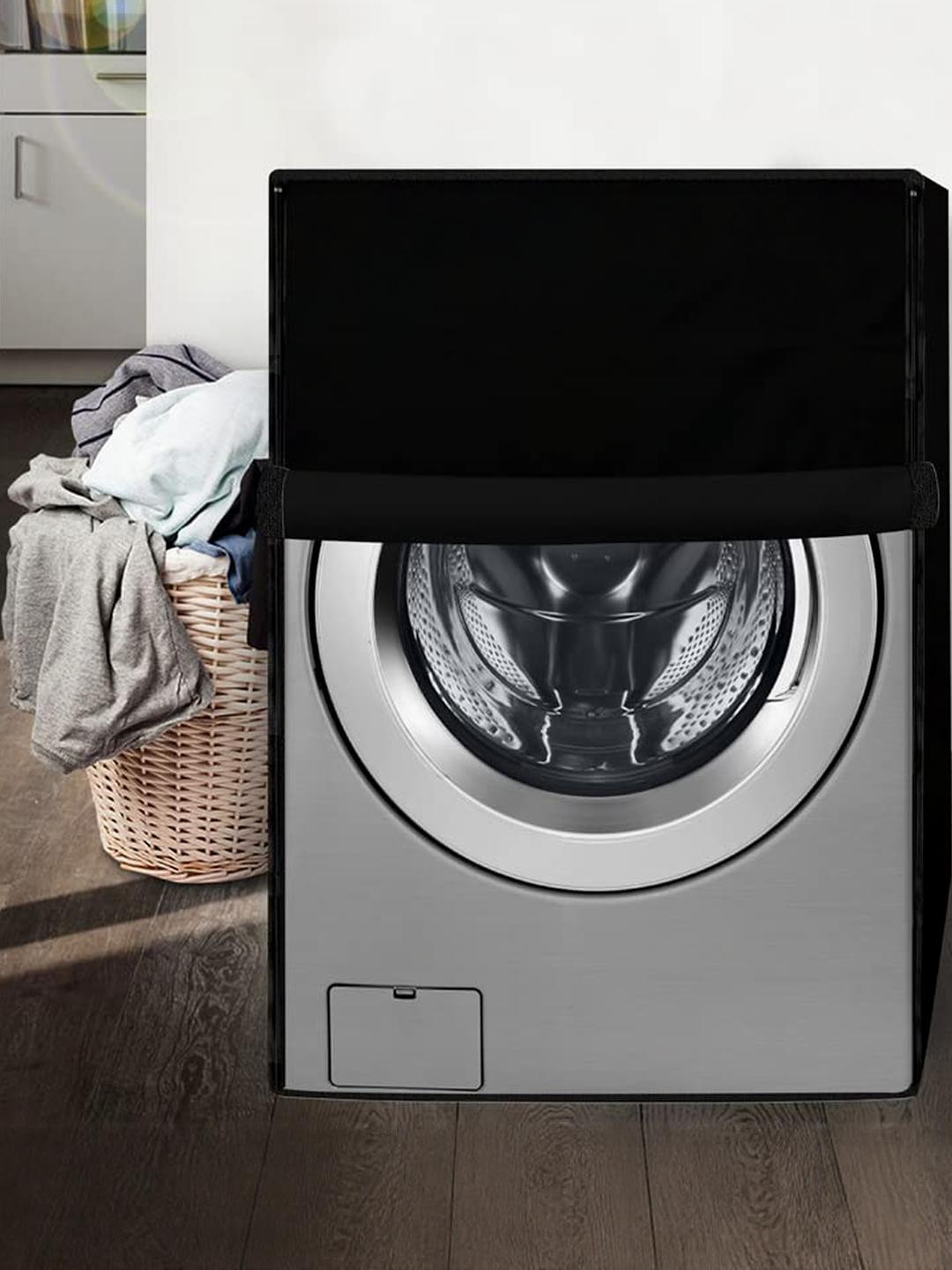 The Furnishing Tree Washing Machine Cover Black Compatible for LG 7 Kg Front Loading FHM1207ZDL