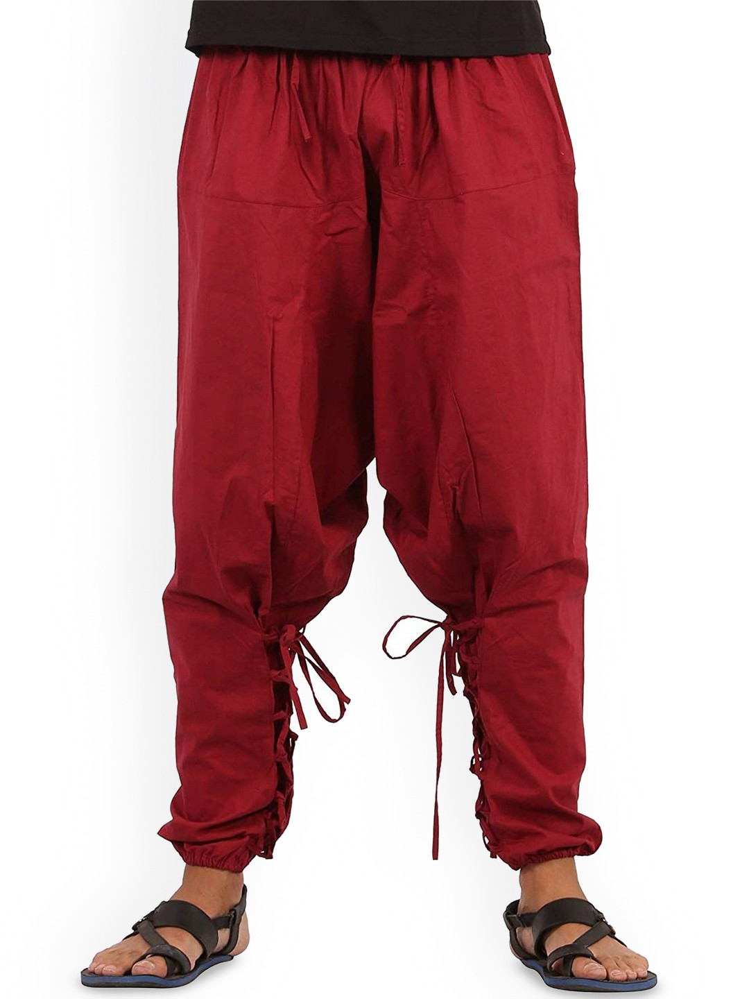 WHITEWHALE Unisex Solid Loose Fit Harem Pants