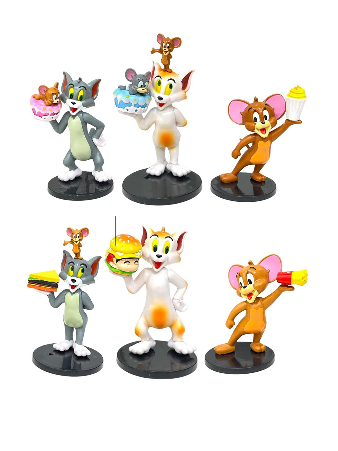 AUGEN 6-Pcs Tom & Jerry Action Figures & Toys