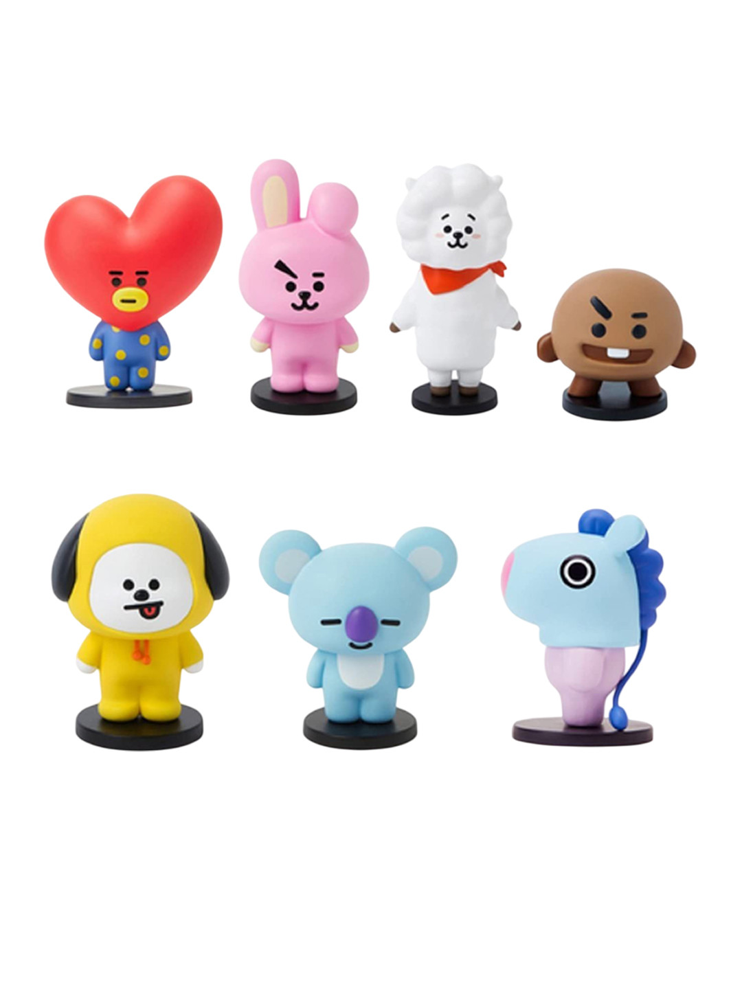 AUGEN 7-Pcs BT21 Kpop Action Figures & Toys