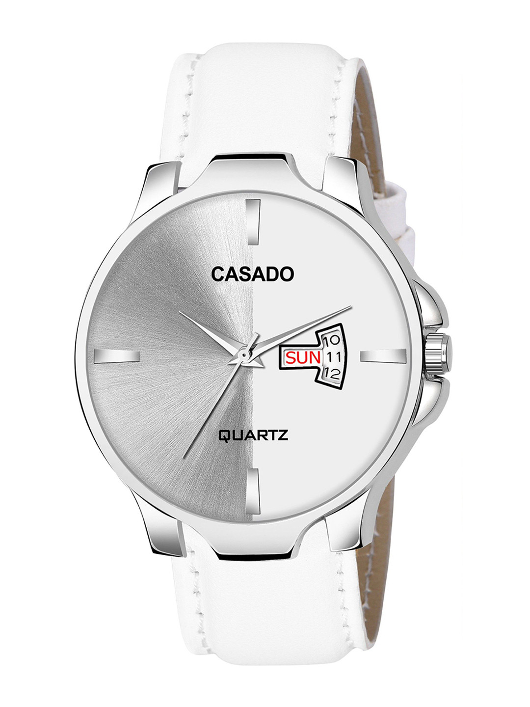 CASADO Men Dial & Straps Analogue Watch With Sunglass CSD-366-WHITE-2-WAYFARER