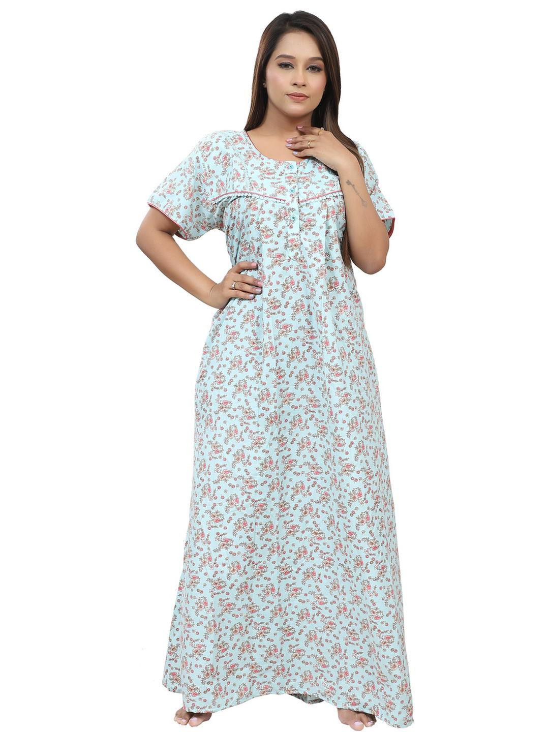 NIGHTFAB Blue Maxi Nightdress