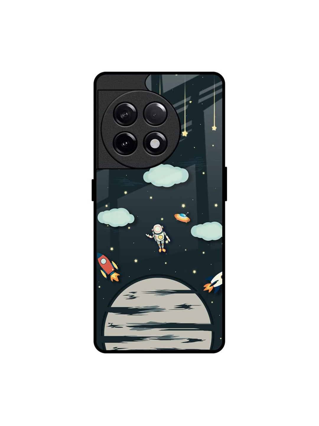 QRIOH Astronaut Dream Printed OnePlus 11R 5G Silicone Back Case