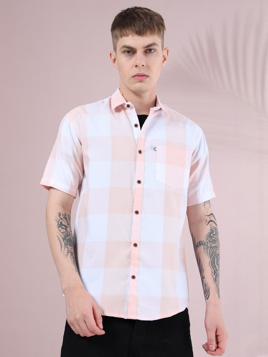 ALLWIN PAUL Men Cotton Shirts