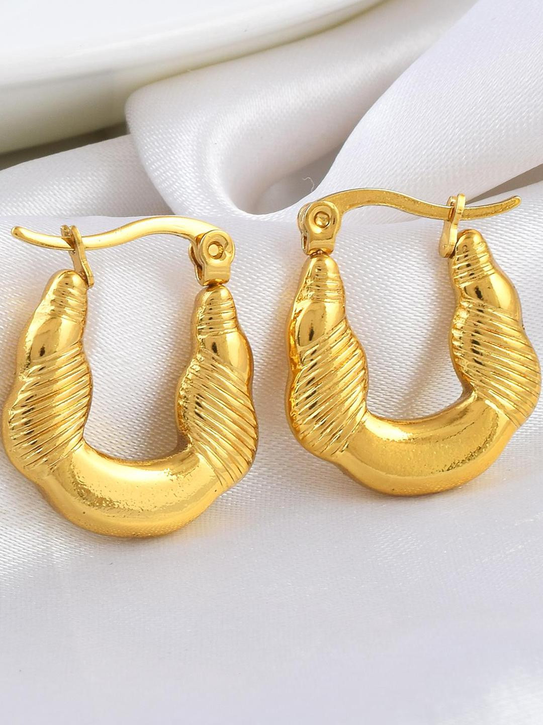 MEMOIR  Brass Hoop Earrings