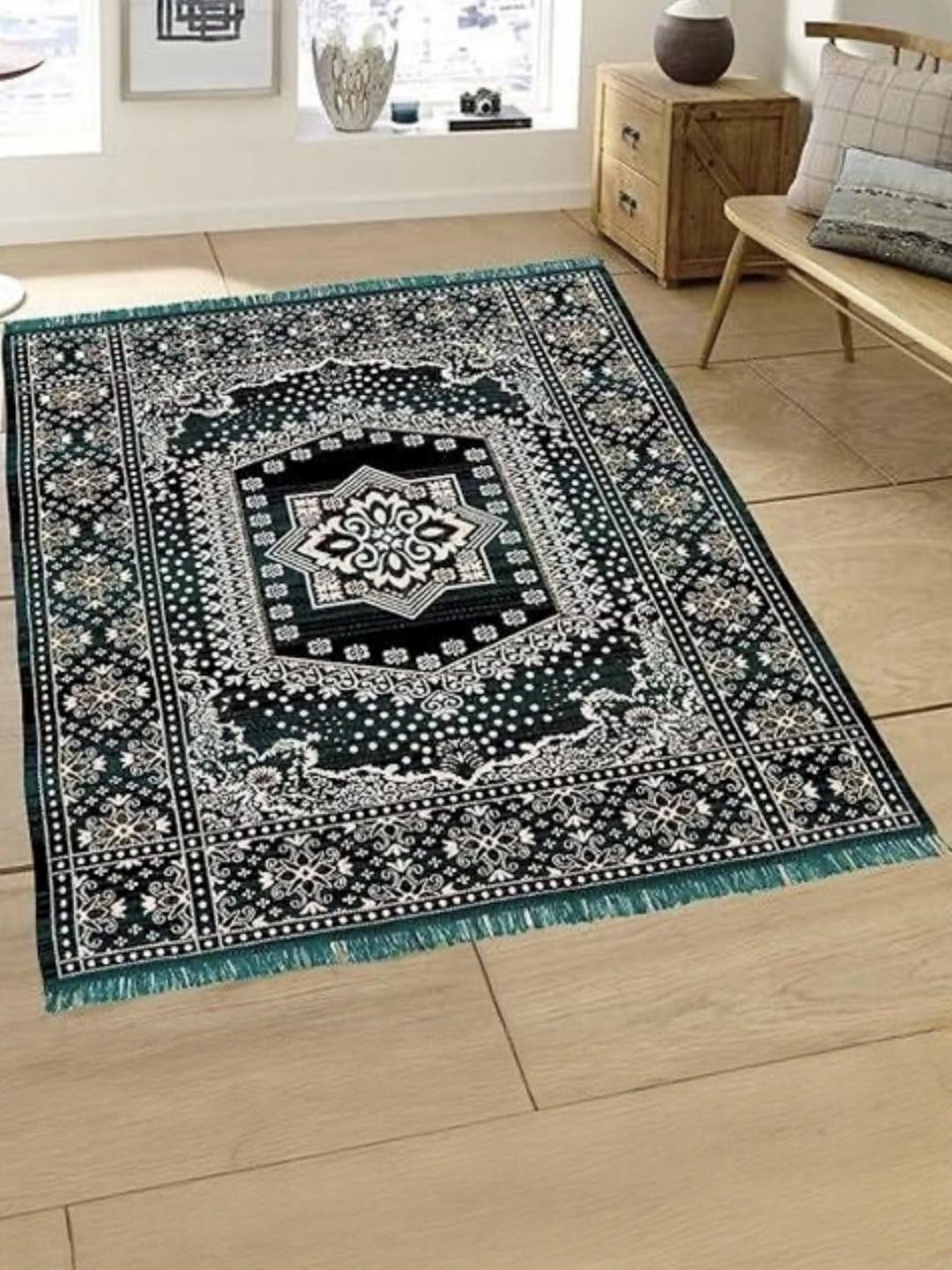 THE FRESH LIVERY Ethnic Motifs Printed Cotton Carpet