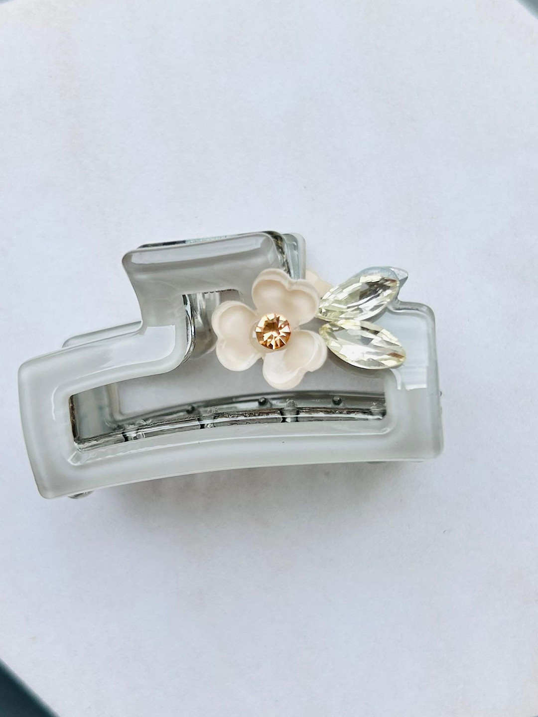Radhya Accessories Stone Studded Grace Bloom Bofeini Claw Clip