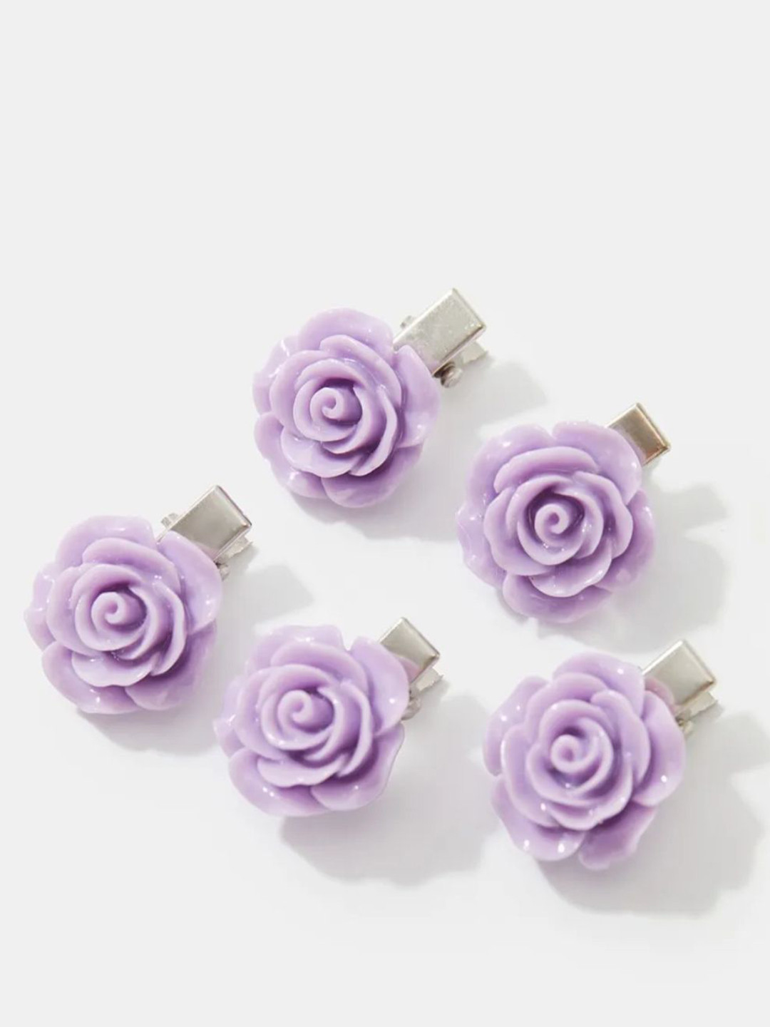 Radhya Accessories Women Set of 5 Flower Mini Alligator Hair Clip