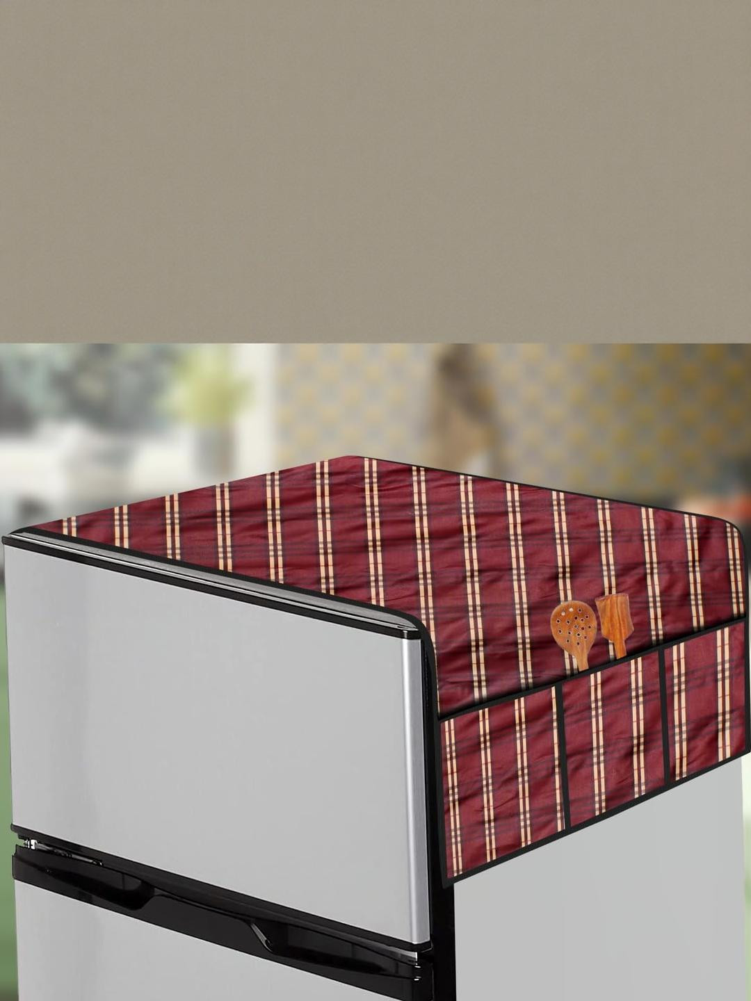 Fridge Top Cover Compatible for Haier HED-171RS-P, 165 LTR WxL 65x111 in CM Pla