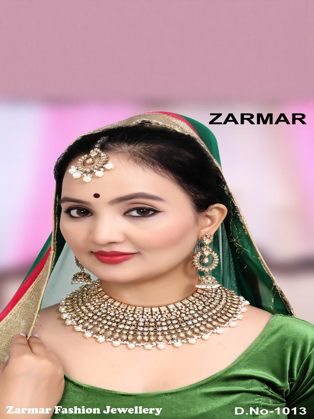 zarmar fashion Gold-Plated Alloy Artificial Stones & Beads Jewellery Set