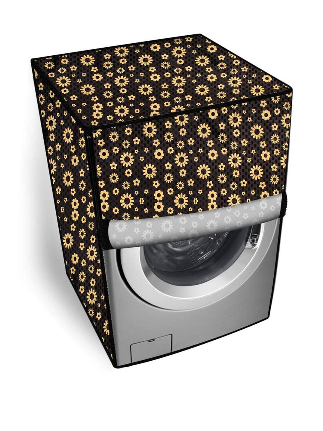 The Furnishing Tree PVC Waterproof Front Load Washing Machine Cover Compatible for LG 8 Kg & 9 Kg,