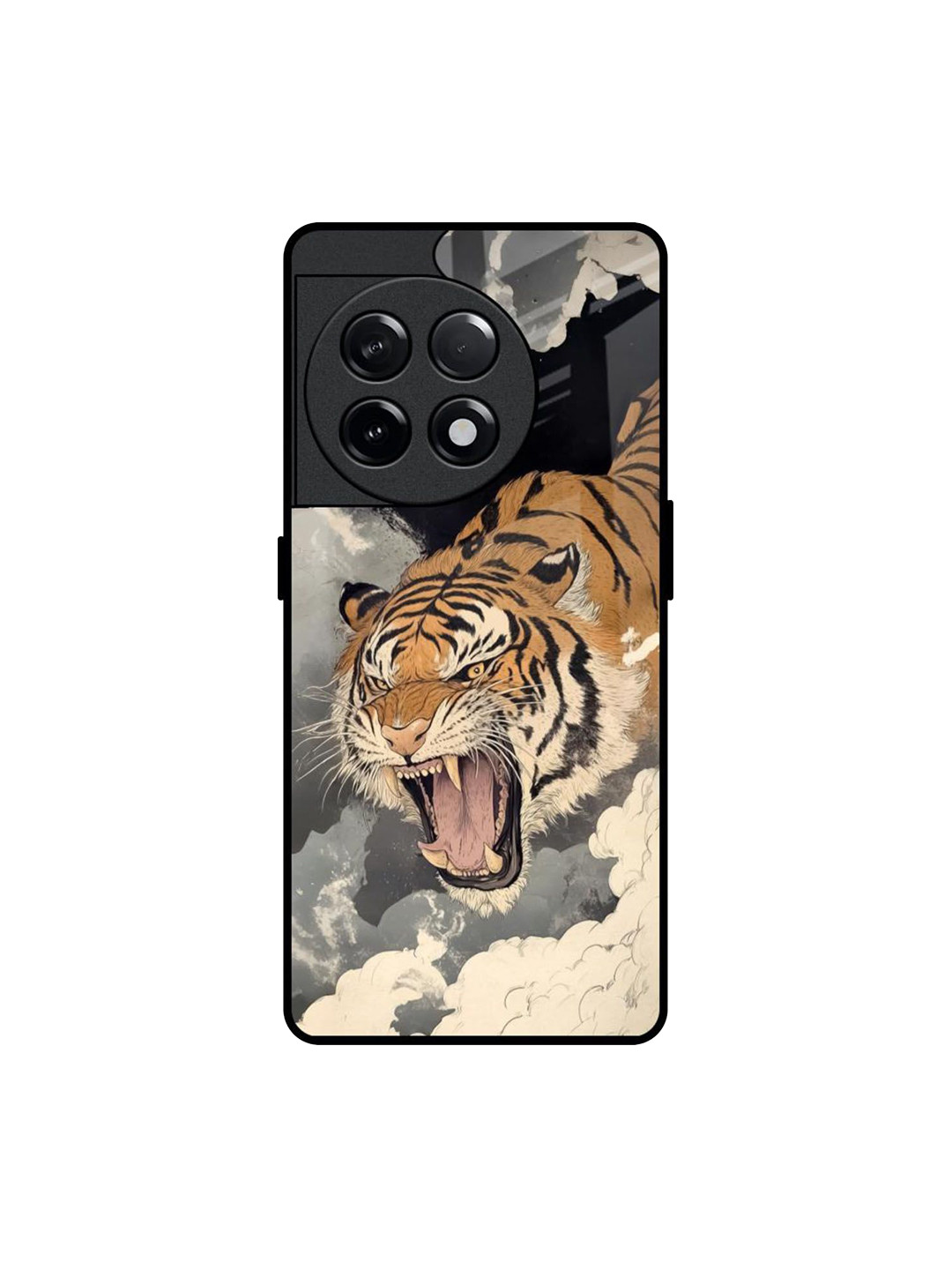 QRIOH Tiger Printed OnePlus 11R 5G Back Silicone Back Case