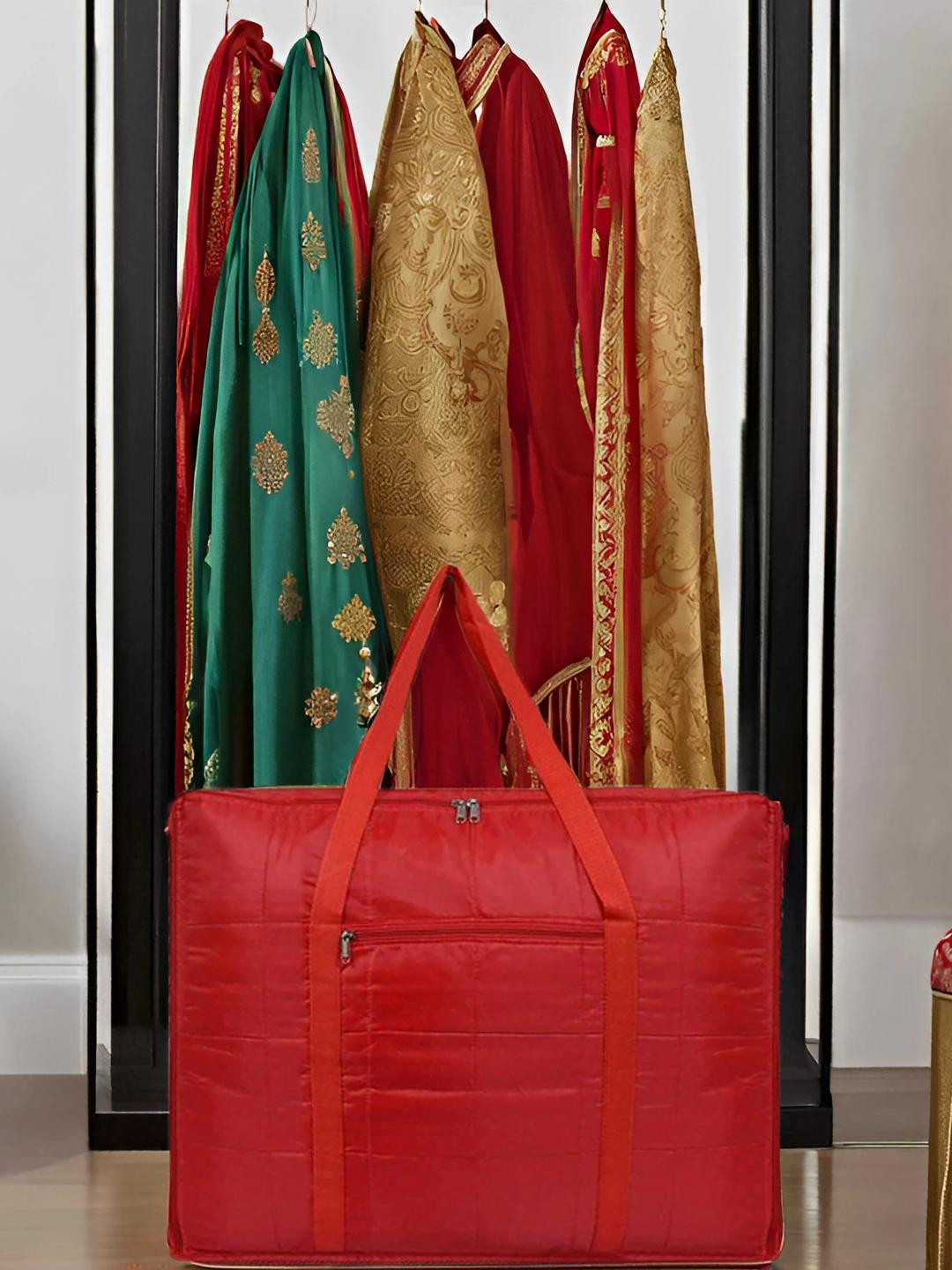 AMAK INC Red Fabric Wardrobe Organisers