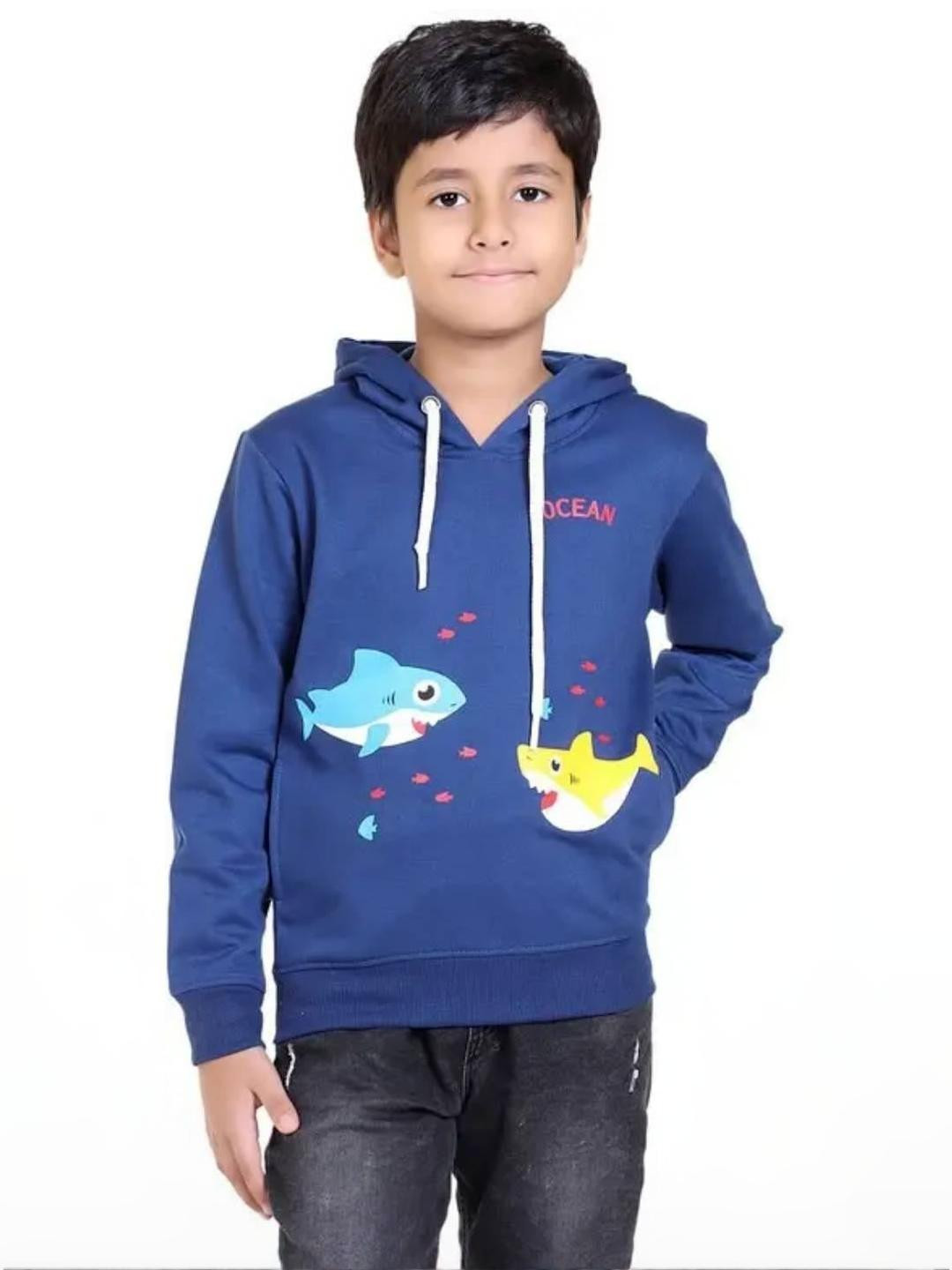 E-MAX Boys Printed Polyester Sweatshirts