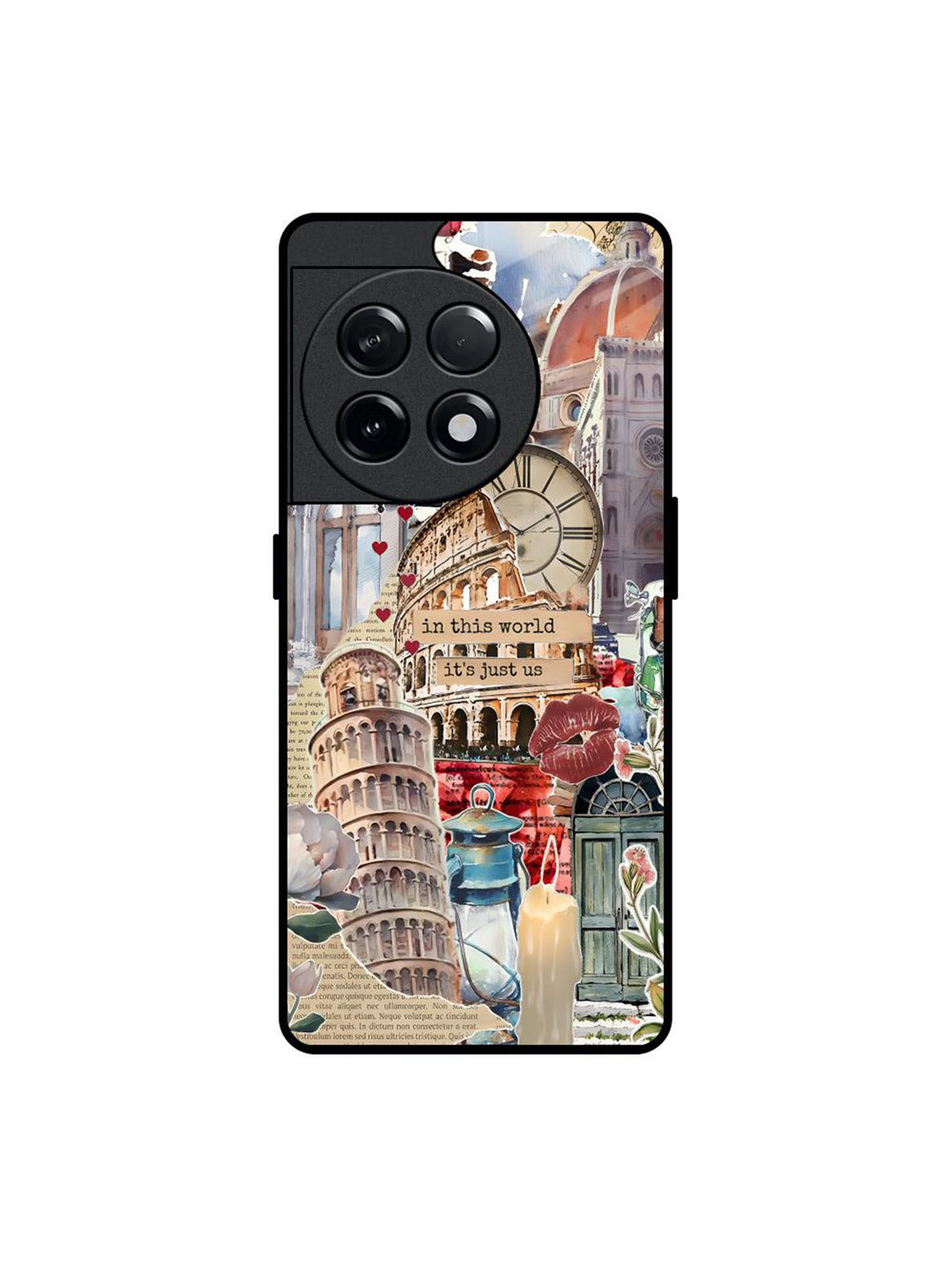 QRIOH Italian Vibes Printed OnePlus 11R 5G Back Case Mobile Accessories