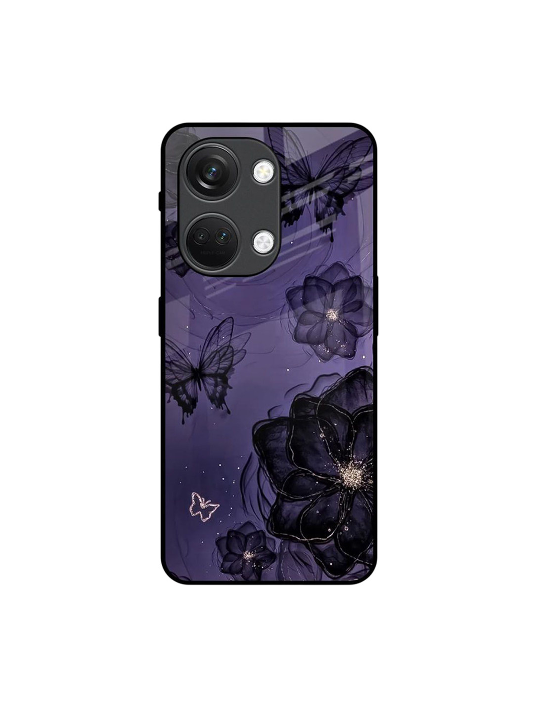 QRIOH Purple Paradise Printed Sleek & Lightweight Silicone OnePlus Nord 3 5G Back Case
