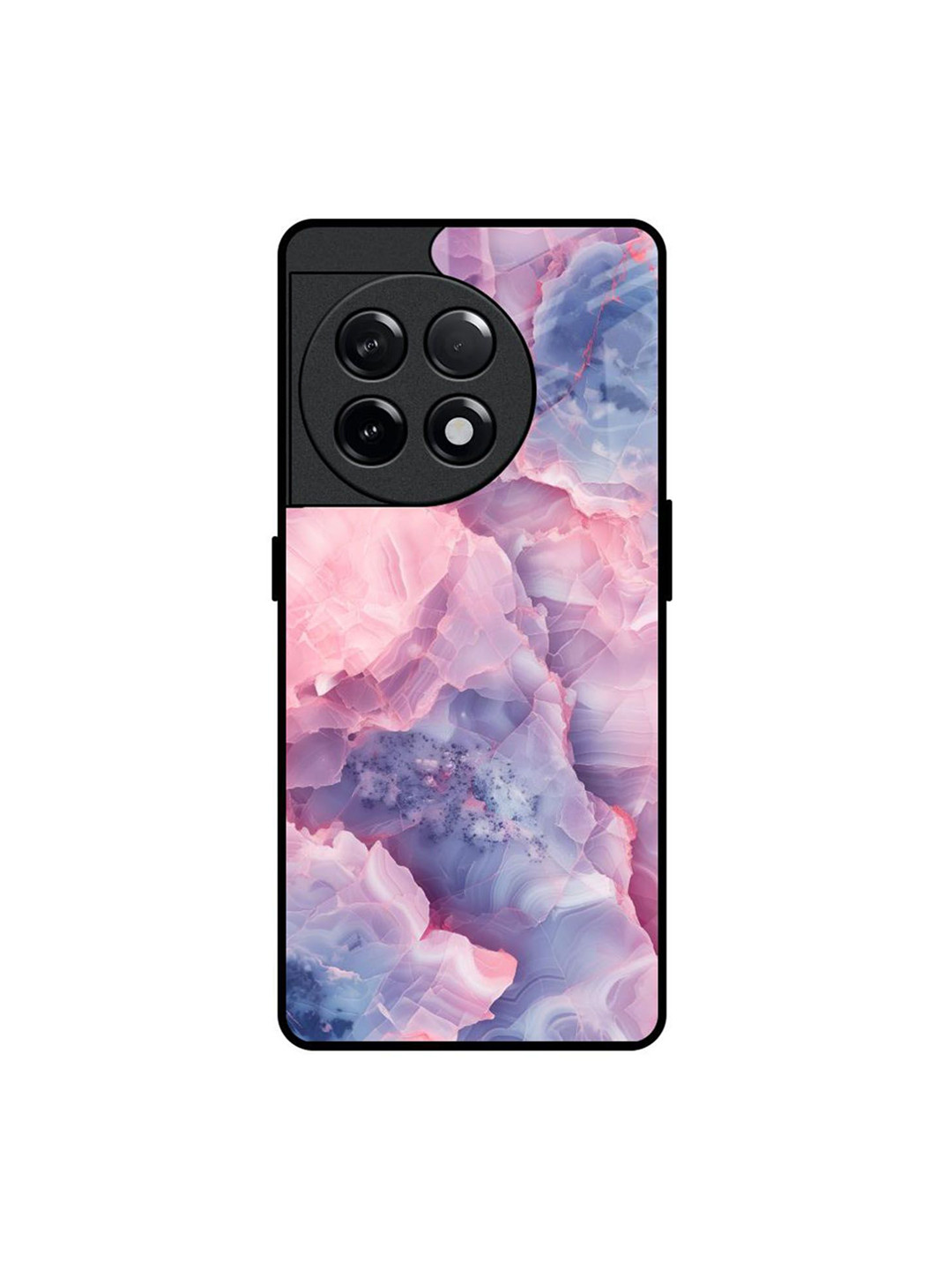 QRIOH Marble Veil Geometric Printed OnePlus 11R 5G Silicone Mobile Back Case
