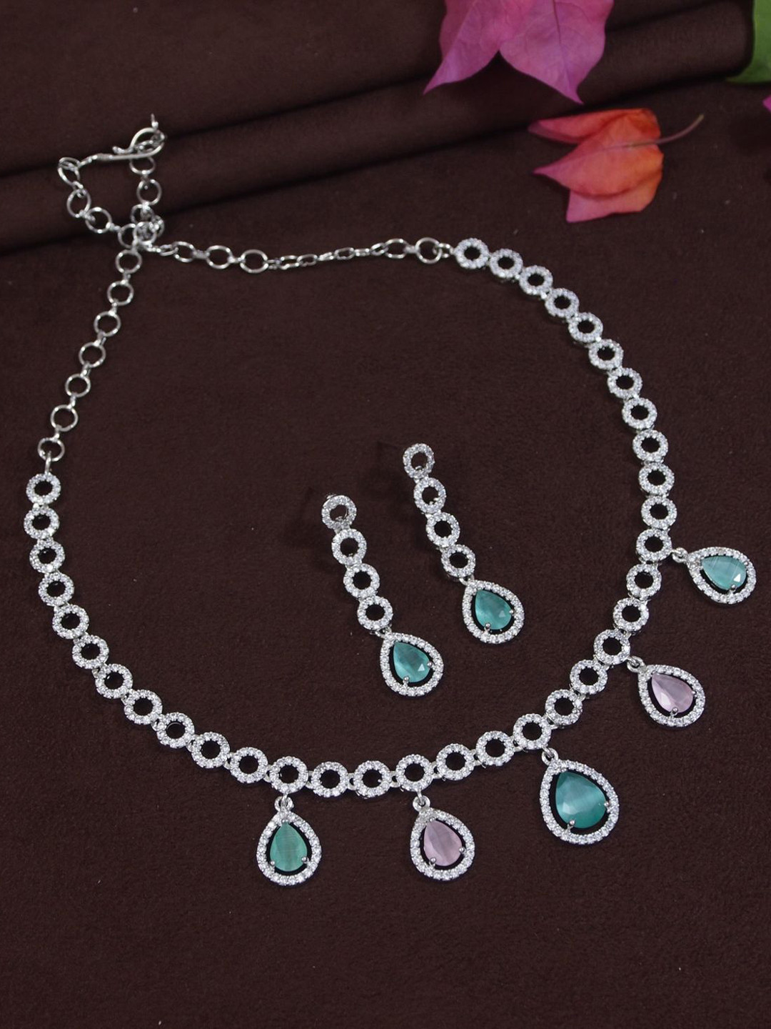 SGA FASHION Silver Plated Jewellary Set
