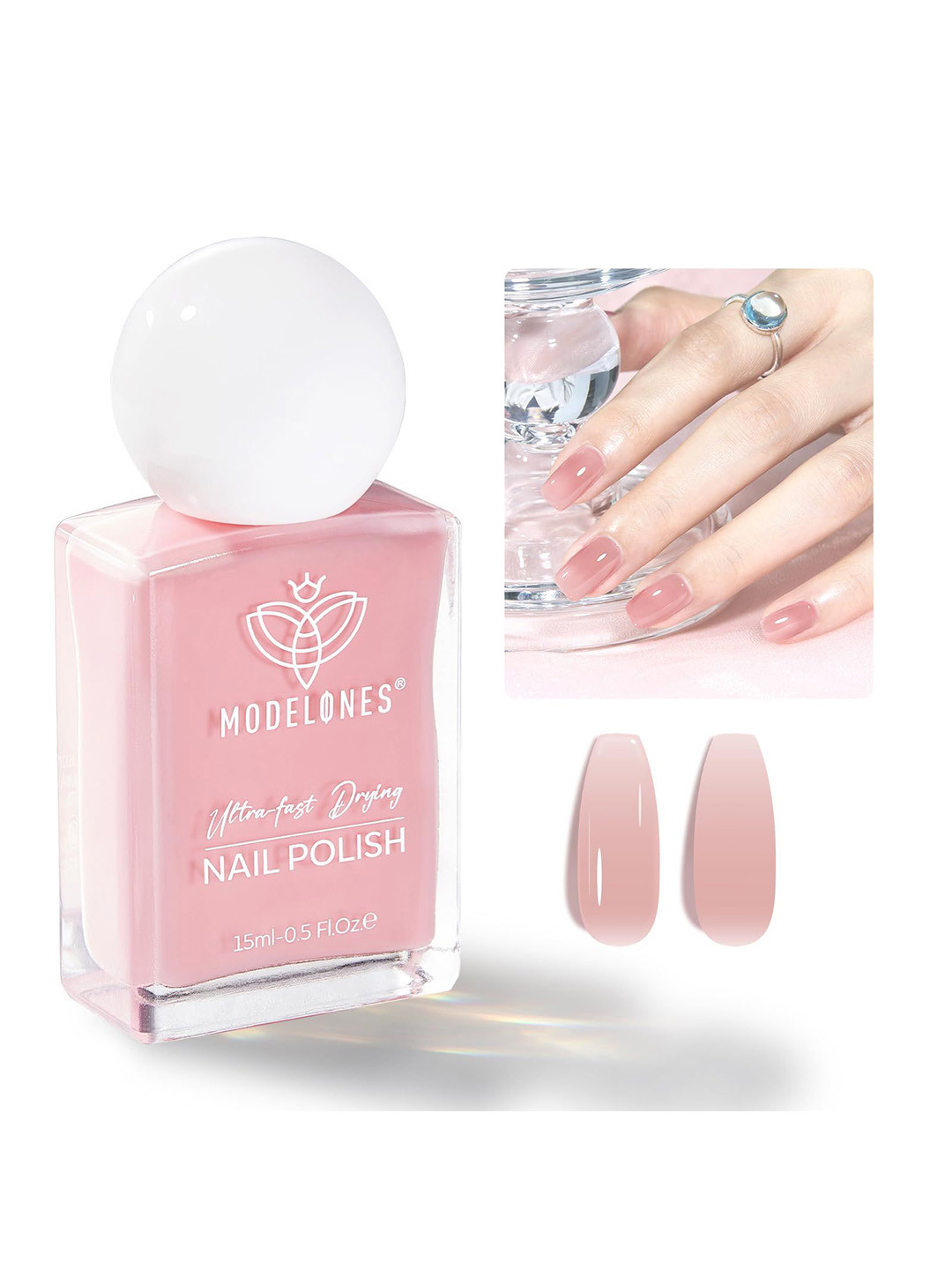 Modelones Ultra Fast Drying Nail Polish- 15 ml-Spring Fling