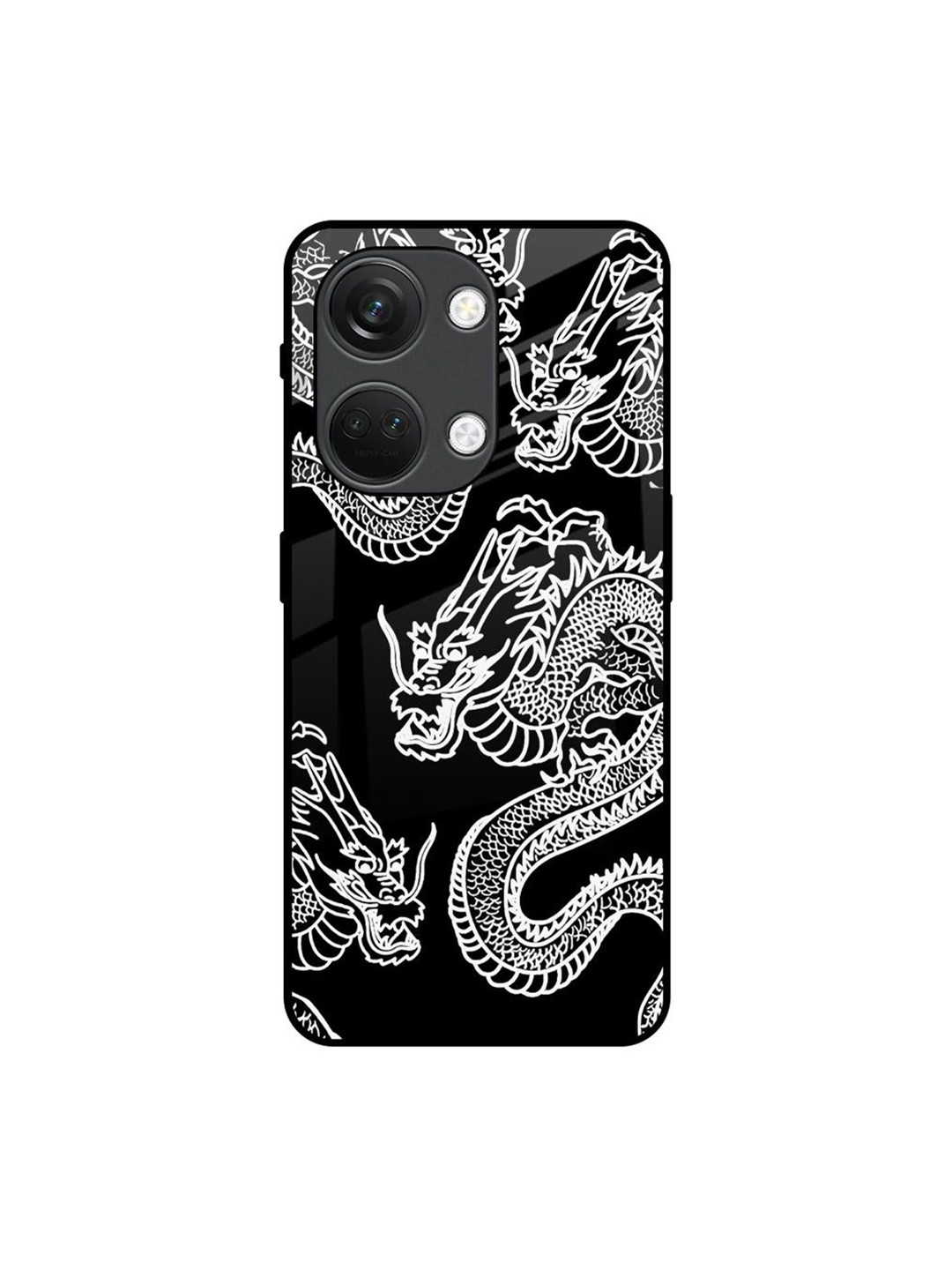 QRIOH Dragon Printed OnePlus Nord 3 5G Back Case Mobile Accessories