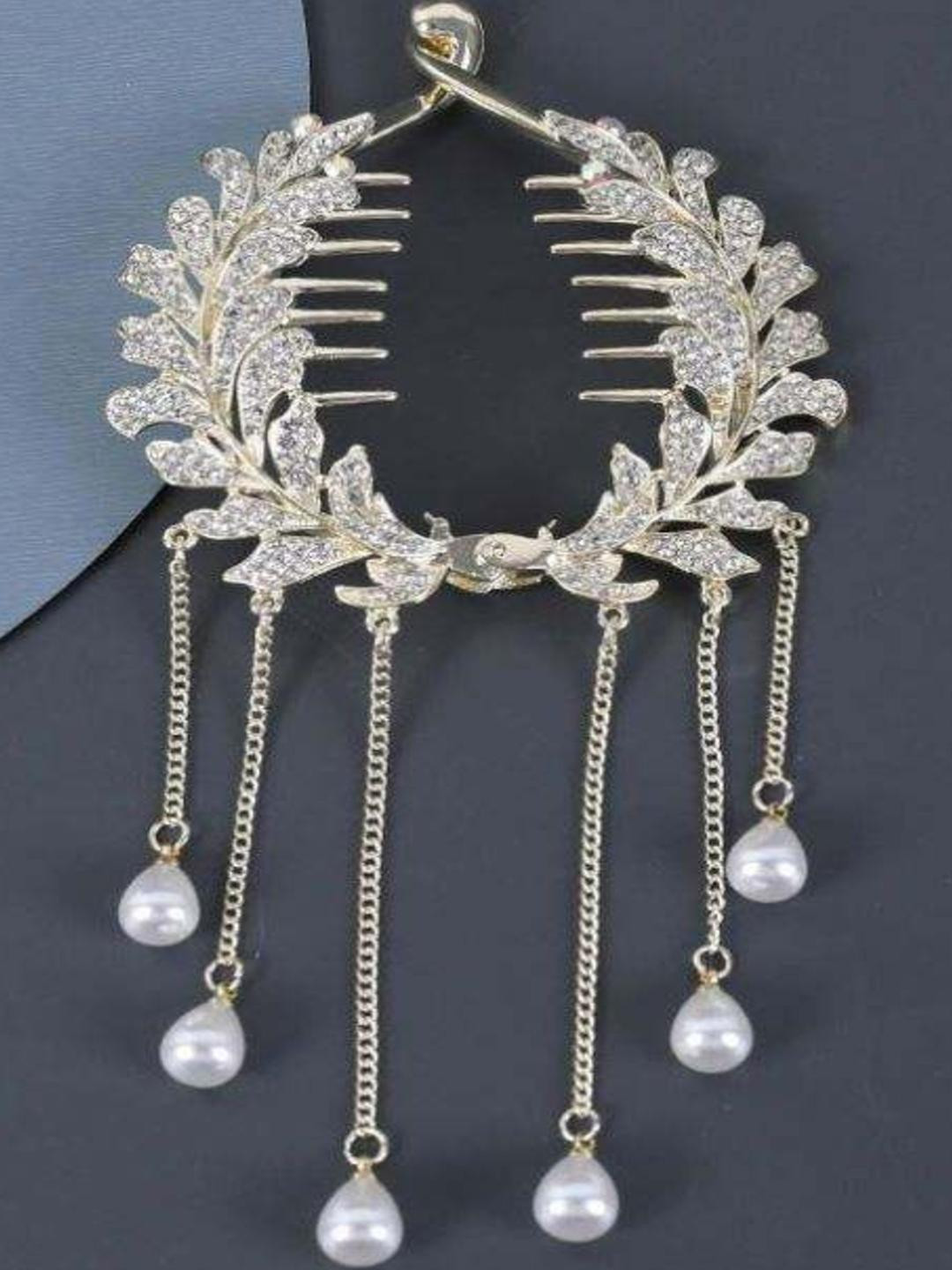 alamodey Women Wheat Tassel Vintage Long Claw Clip