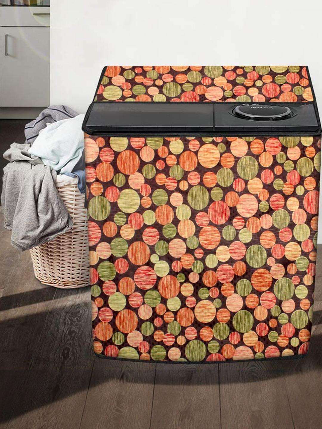 The Furnishing Tree Washing Machine Cover Abstract Pattern Multi Color Compatible for Whirlpool 8.5