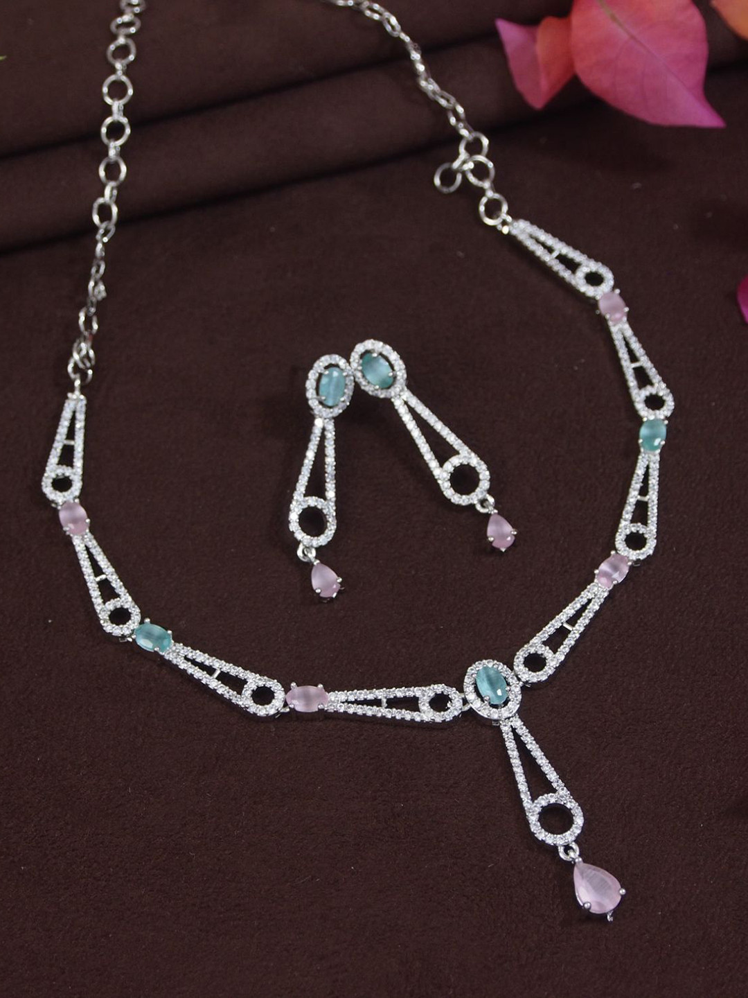 SGA FASHION Silver Plated Jewellary Set