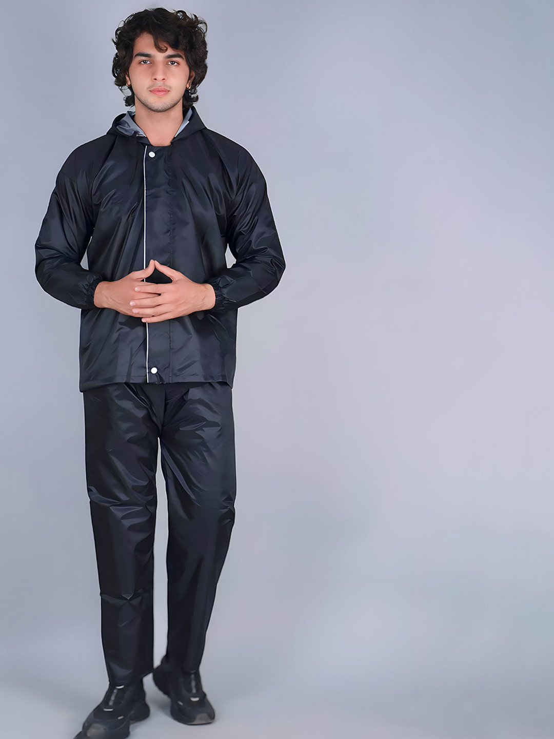 Kastner Unisex Attached Hood Reversible Rain Suit
