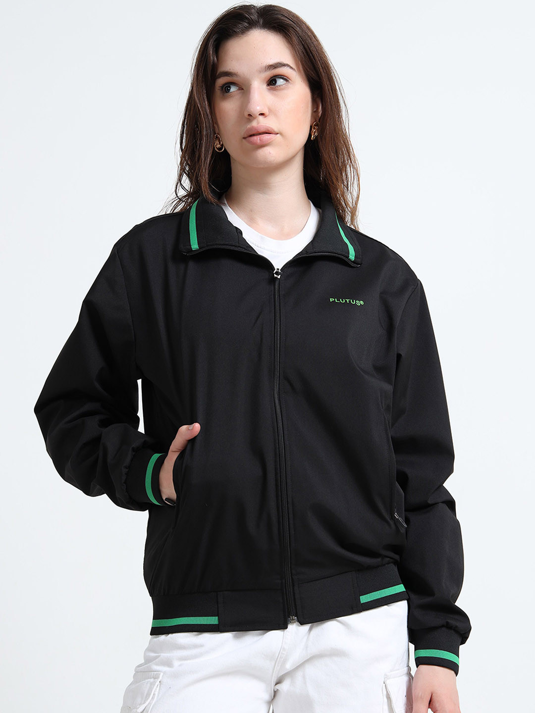 Plutus Windcheater Fashion Spread Collar Jacket