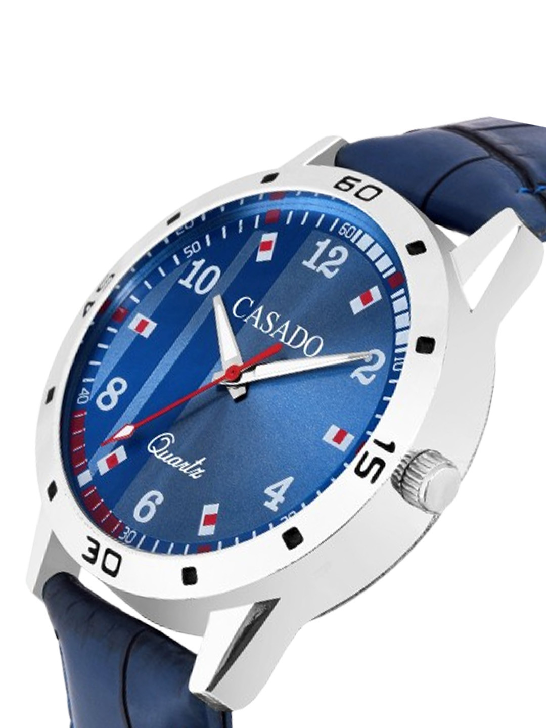 CASADO Men Pack of 2 Stainless Steel Analogue Watch COMBO-1111BLK-1112BLU