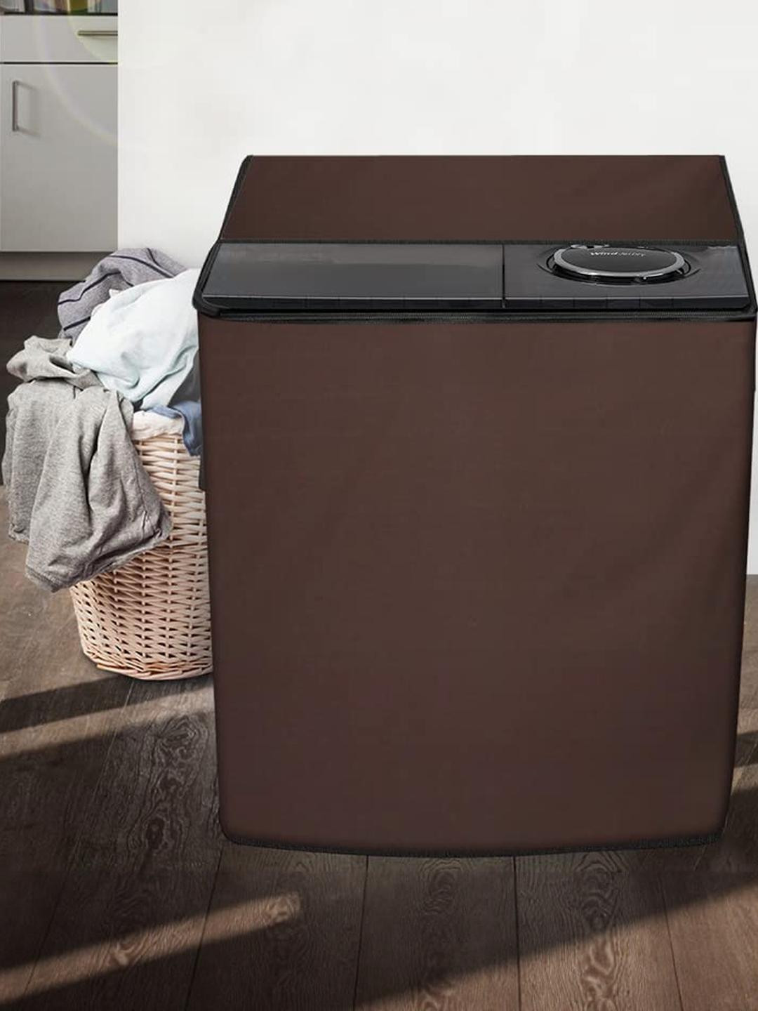 The Furnishing Tree Washing Machine Cover Coffee Compatible for Whirlpool 7.8 Kg Semi-Automatic Top