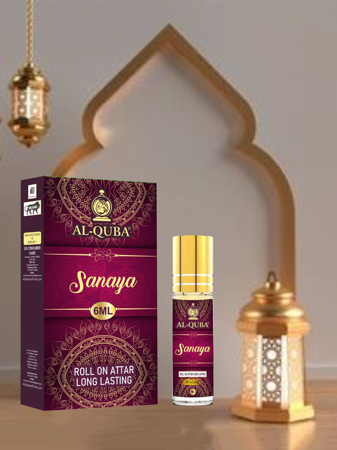 alquba Sanaya Alcohol Free Long Lasting Attar - 6 ml