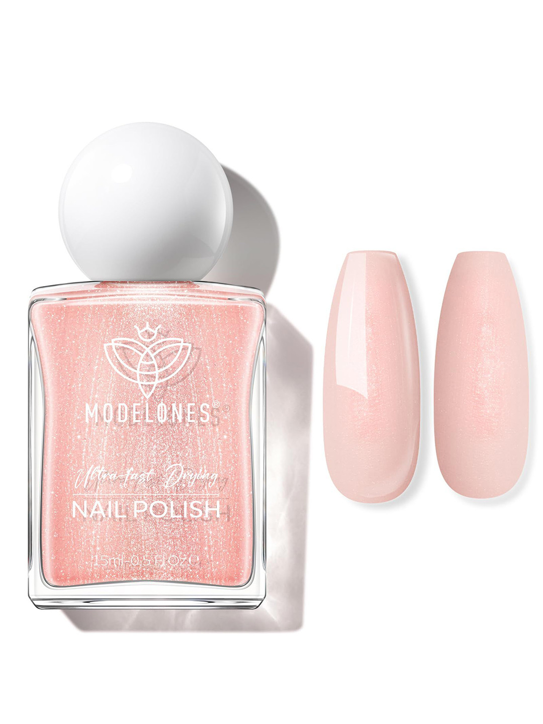 Modelones Ultra Fast Drying Nail Polish- 15 ml- Peachy Sunlight