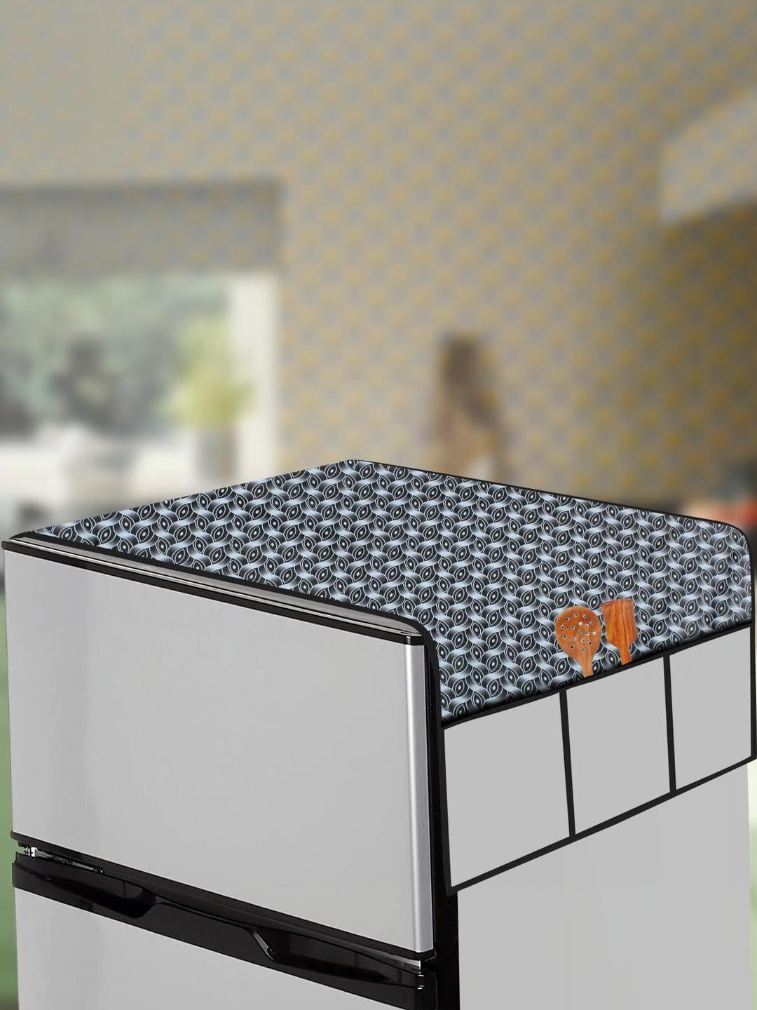 The Furnishing Tree Grey Fridge Top Cover Compatible for Whirlpool 205 WDE PRM 2S 184 LTR