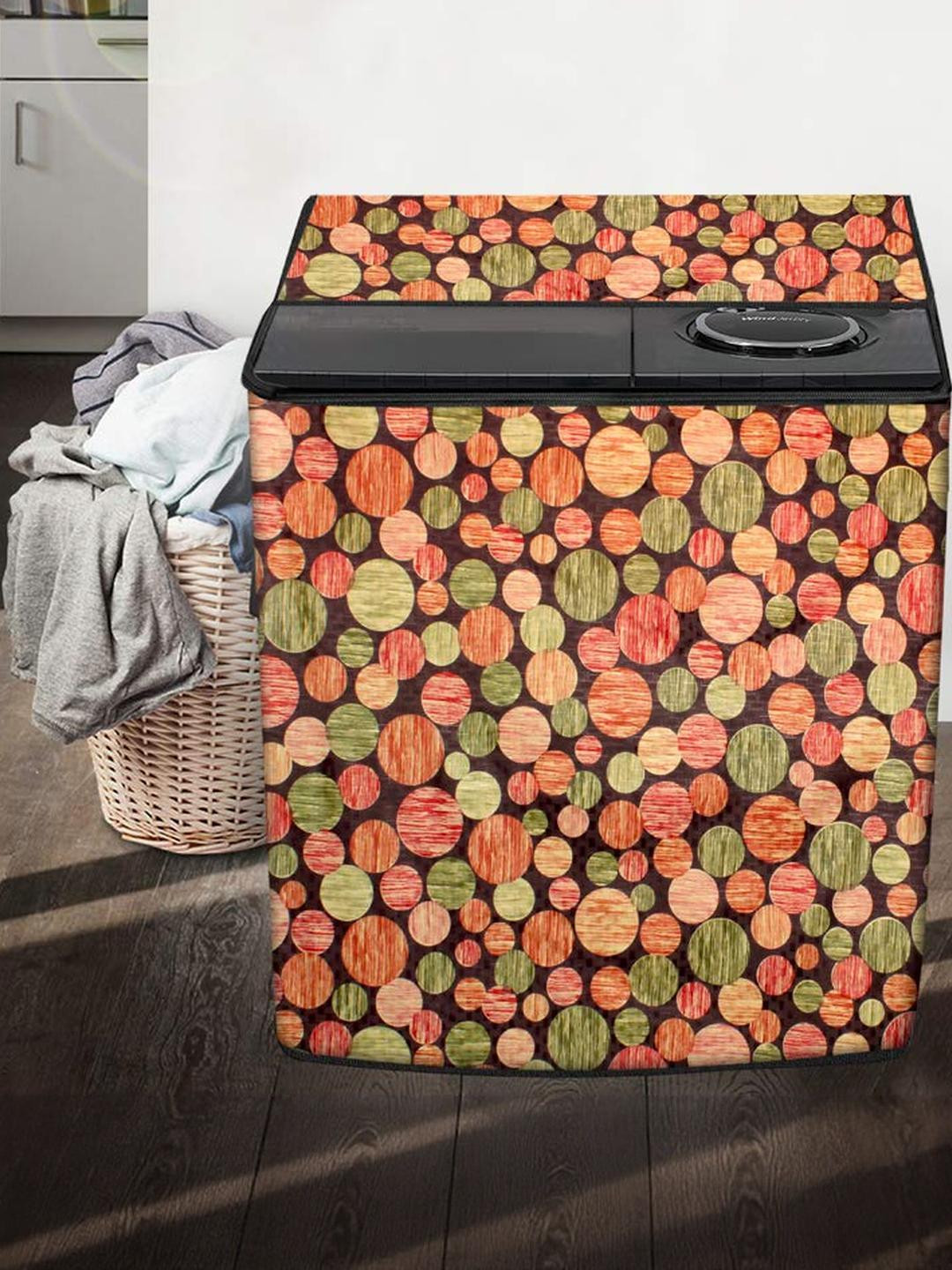 The Furnishing Tree Washing Machine Cover Abstract Pattern Multi Color Compatible for Whirlpool 9.5