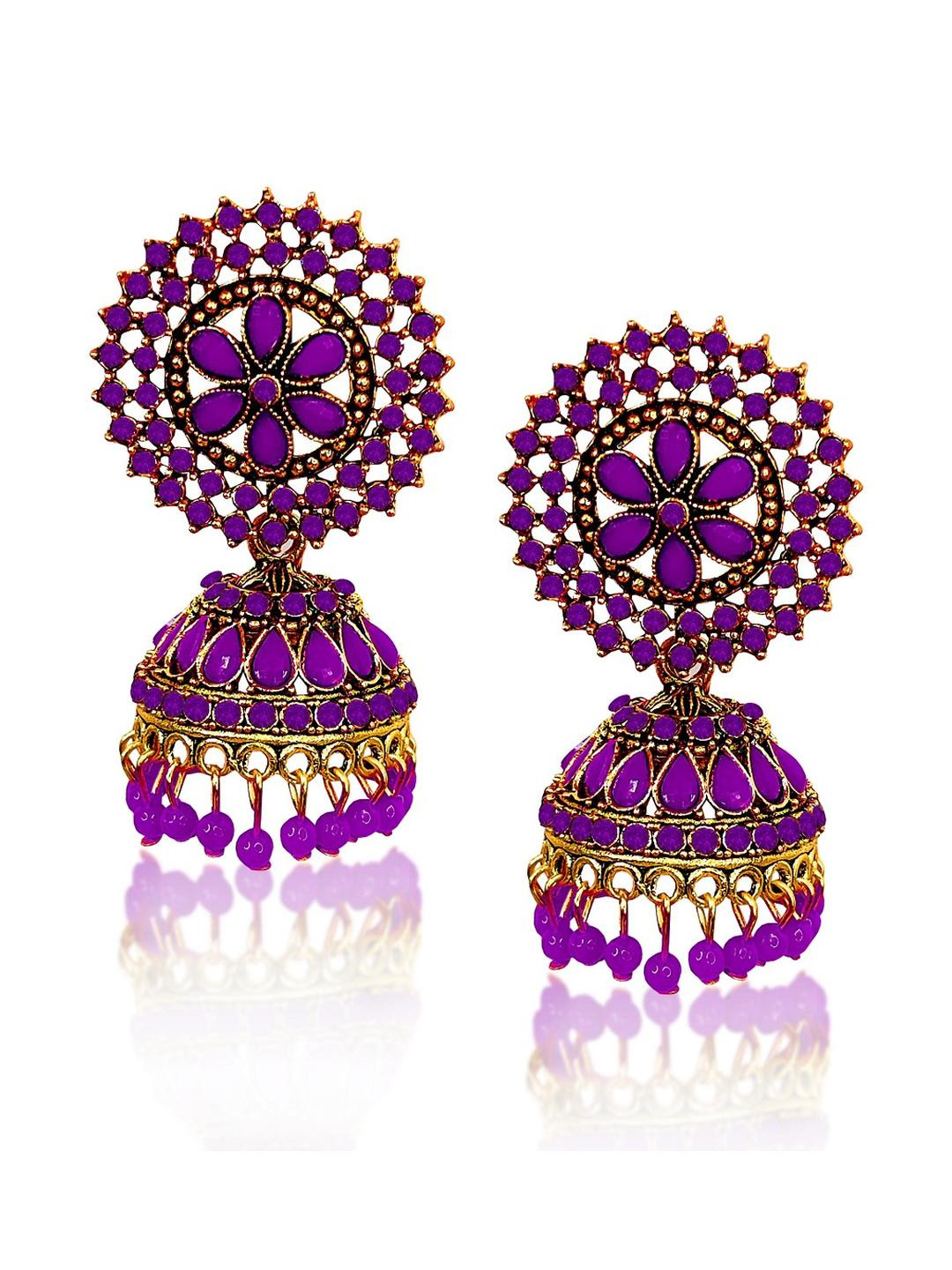 Airtick Gold-Plated Metal Jhumkas Earrings